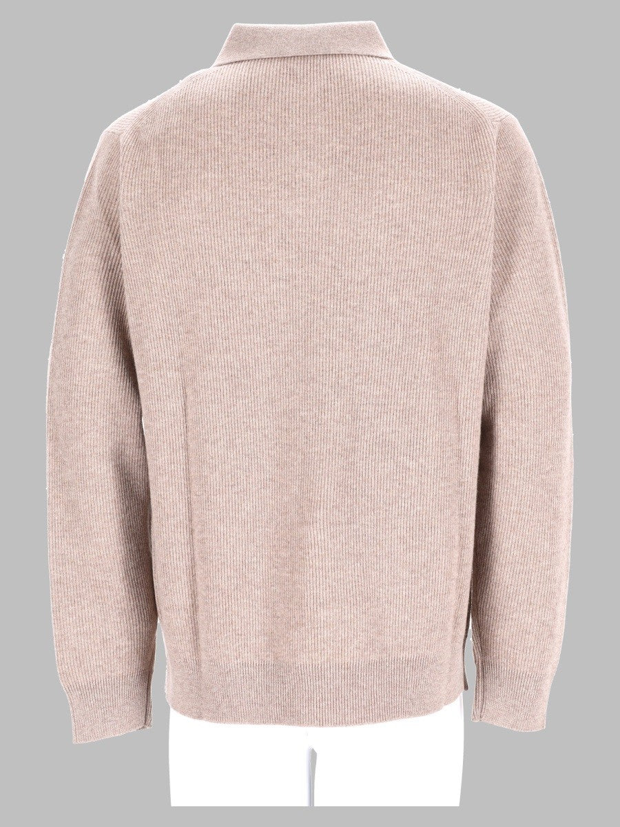 Polo In Maglia Di Lana e Cashmere