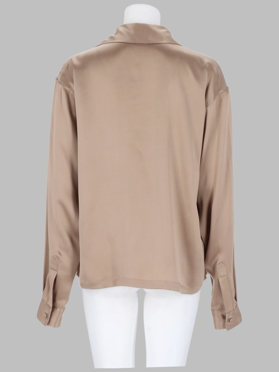 POLO IN SATIN DI SETA