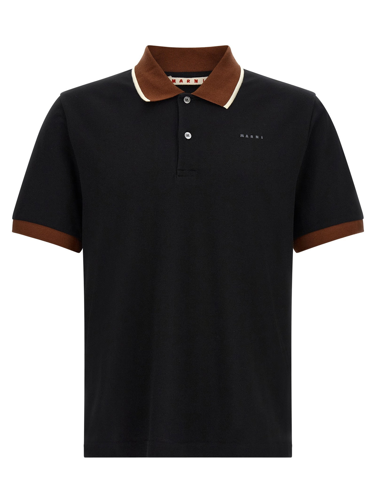 Polo with contrasting details