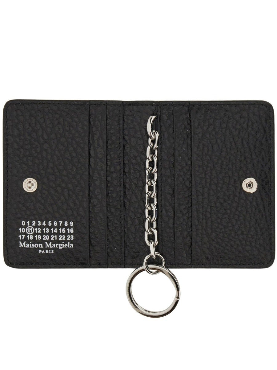 PORTACARTE BIFOLD CON PORTACHIAVI "FOUR STITCHES"