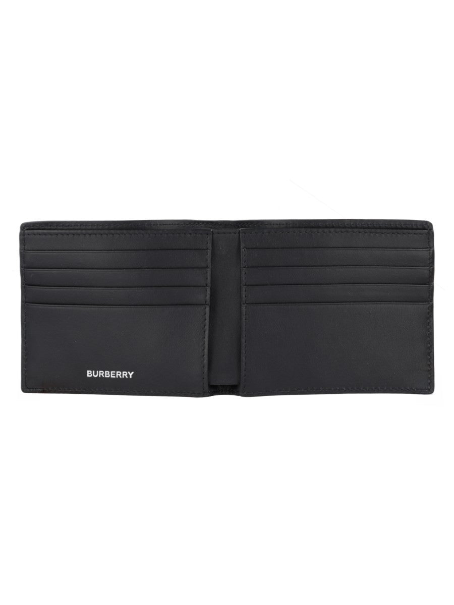 Portafoglio Bifold con Stampa "Check"