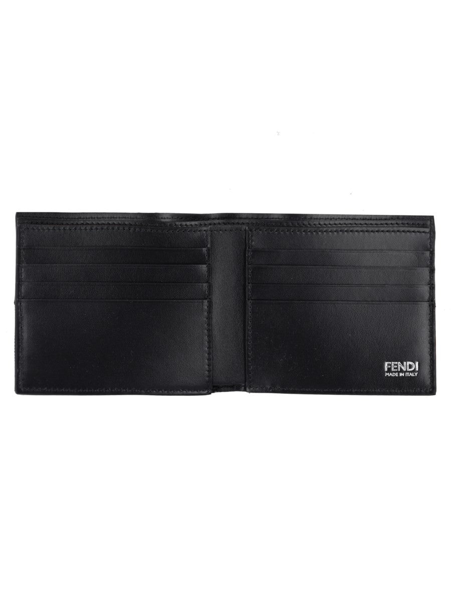 Portafoglio Bifold FF con Fascia in Jacquard
