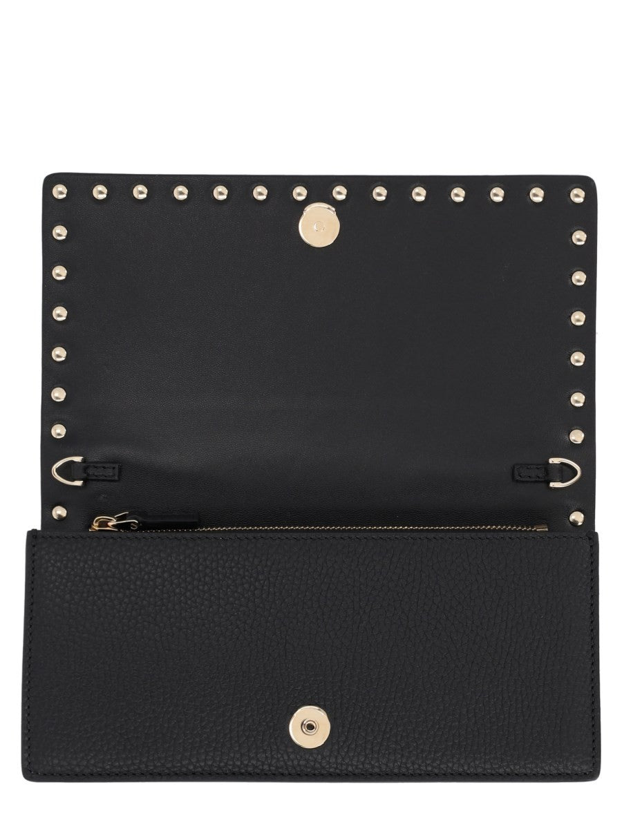 PORTAFOGLIO "ROCKSTUD" IN PELLE