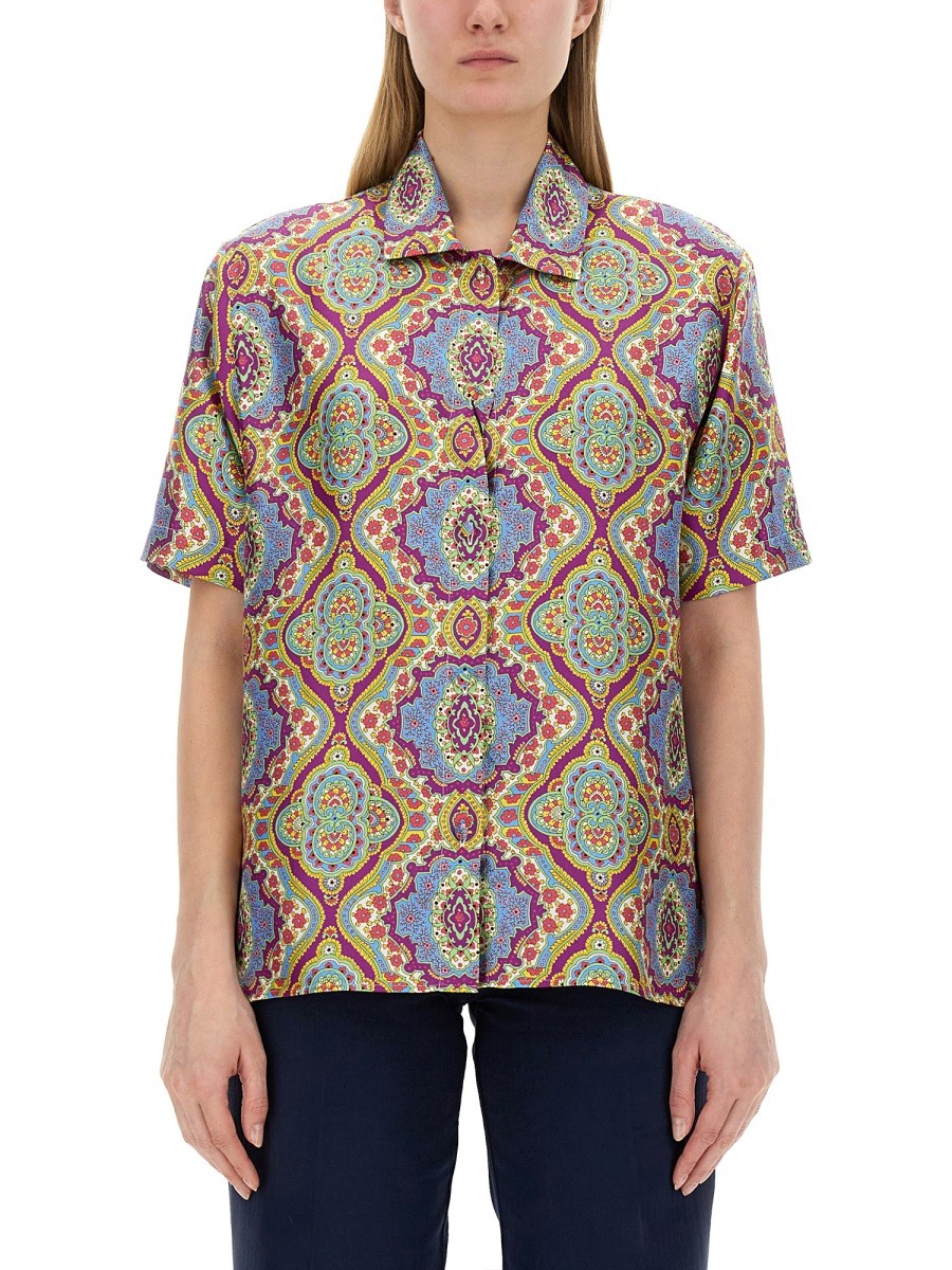 PRINTED SILK SHIRT