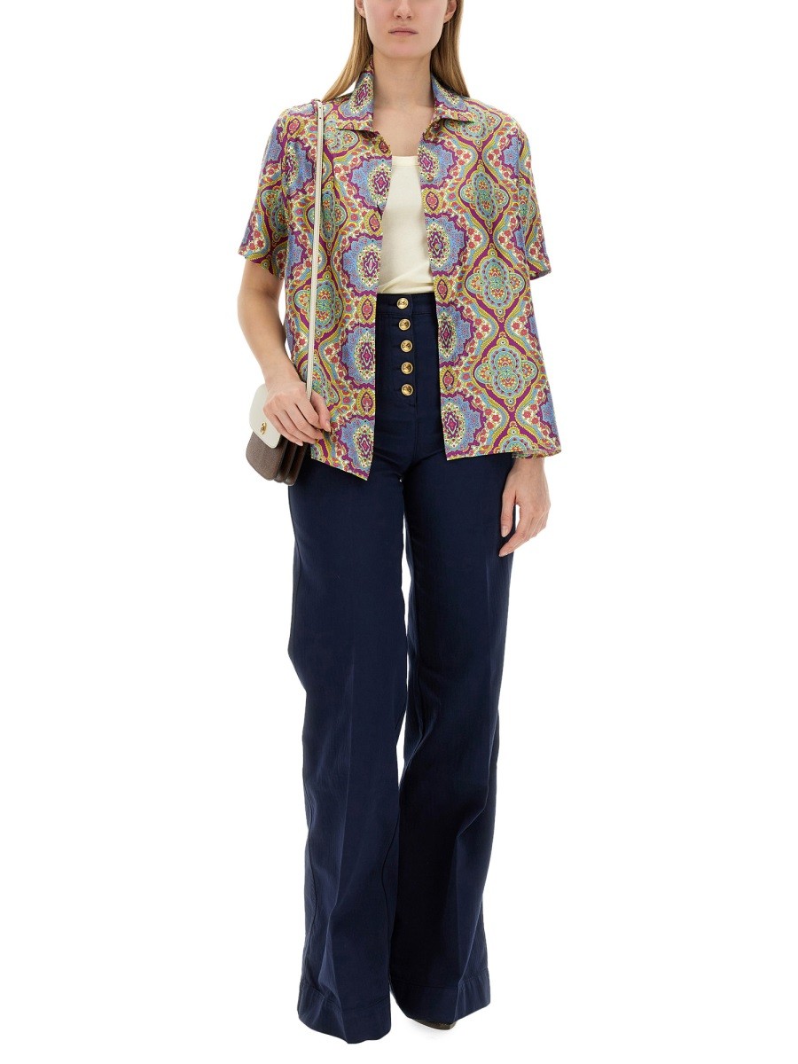 PRINTED SILK SHIRT
