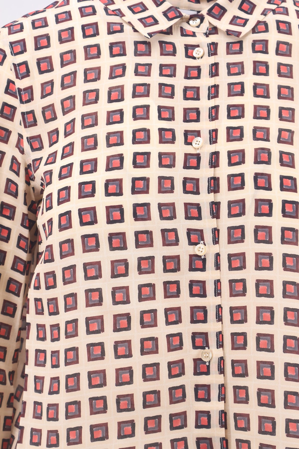 Printed silk shirt