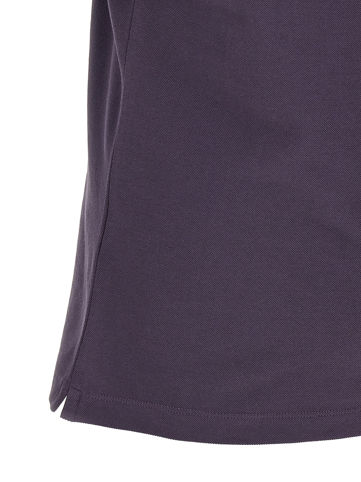 Purple logo embroidery polo shirt