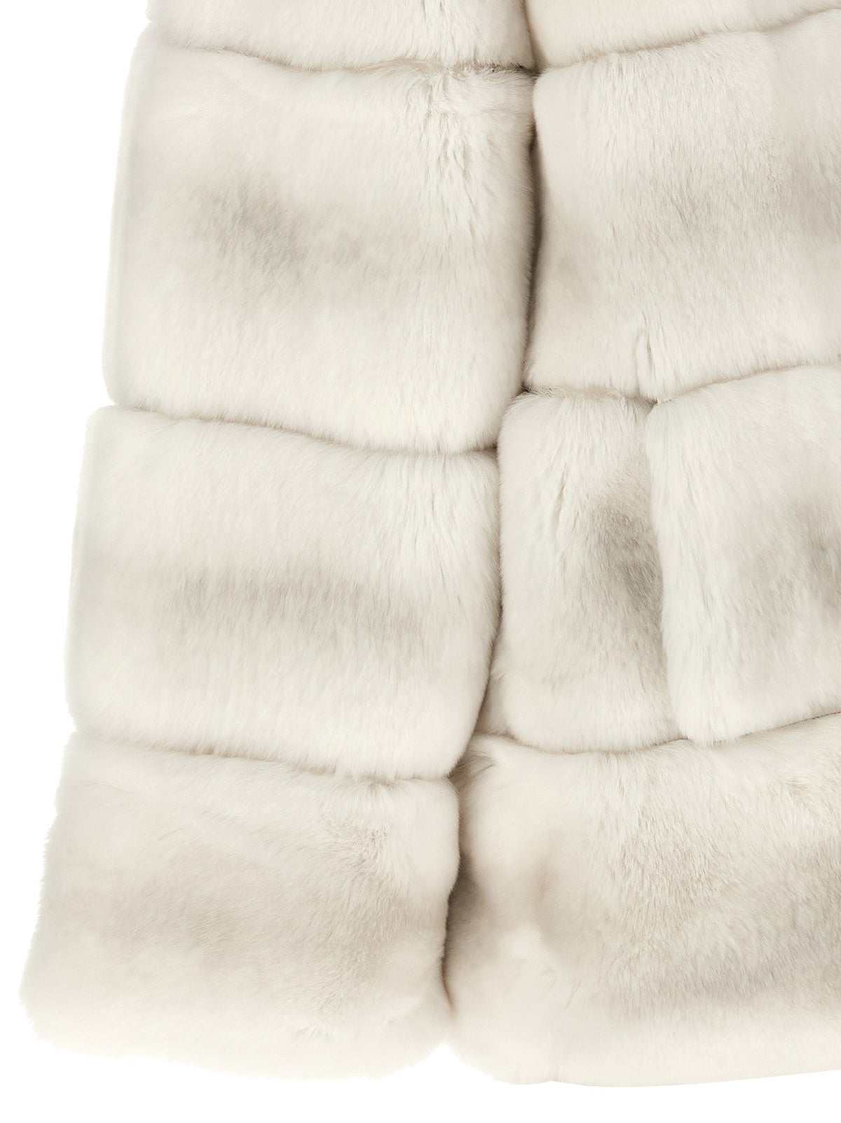 Quilted fur coat