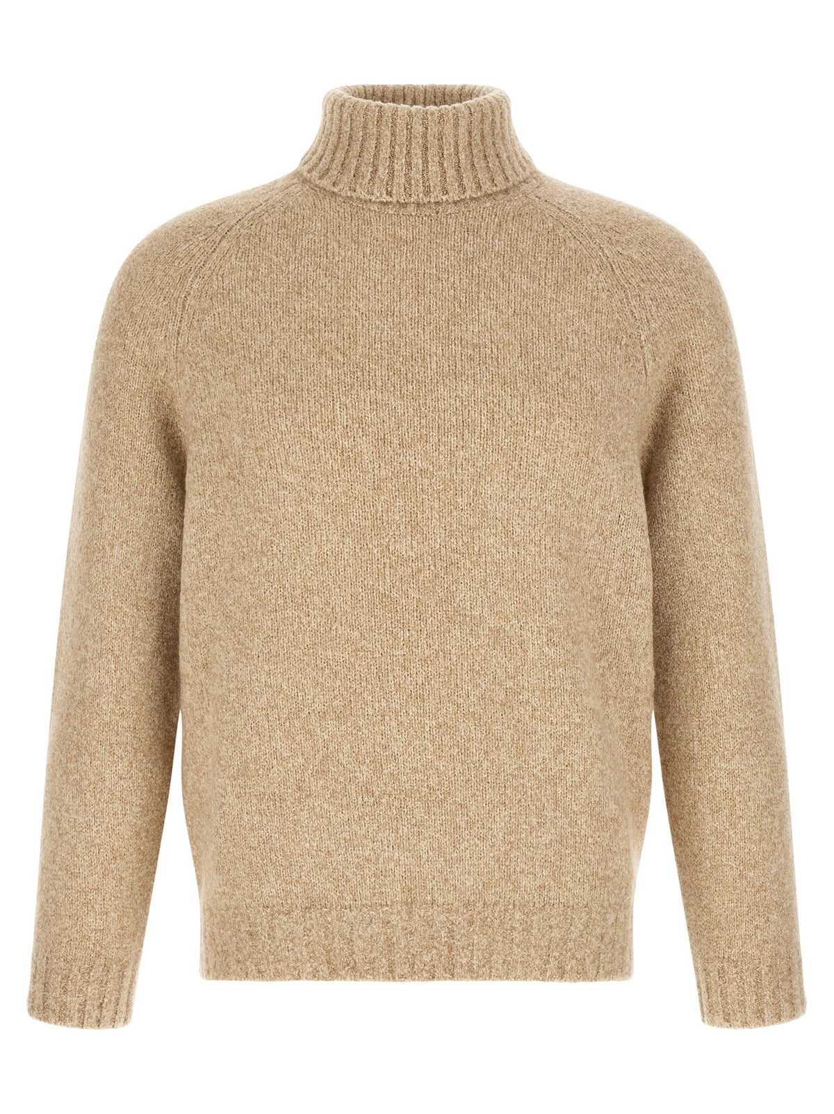 Wool, silk and cashmere blend turtleneck