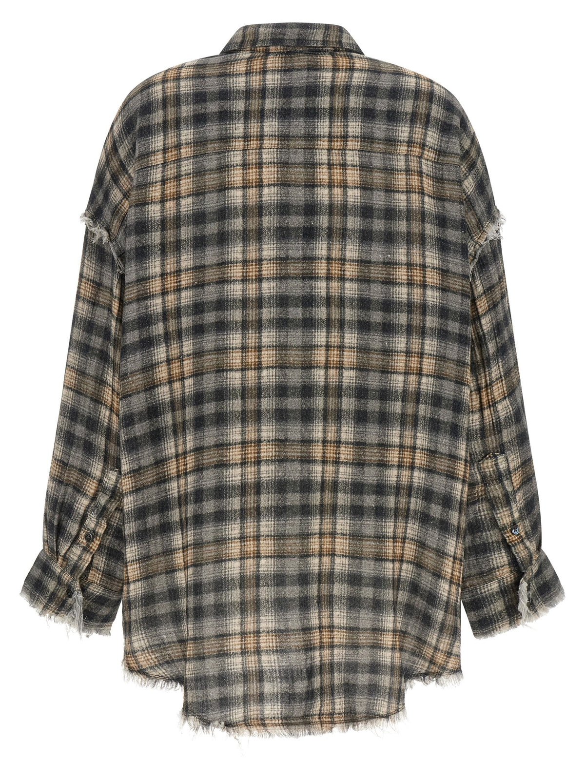 Raw cut hem shirt