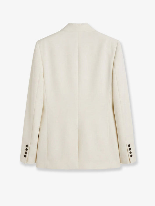 Raw lapel blazer