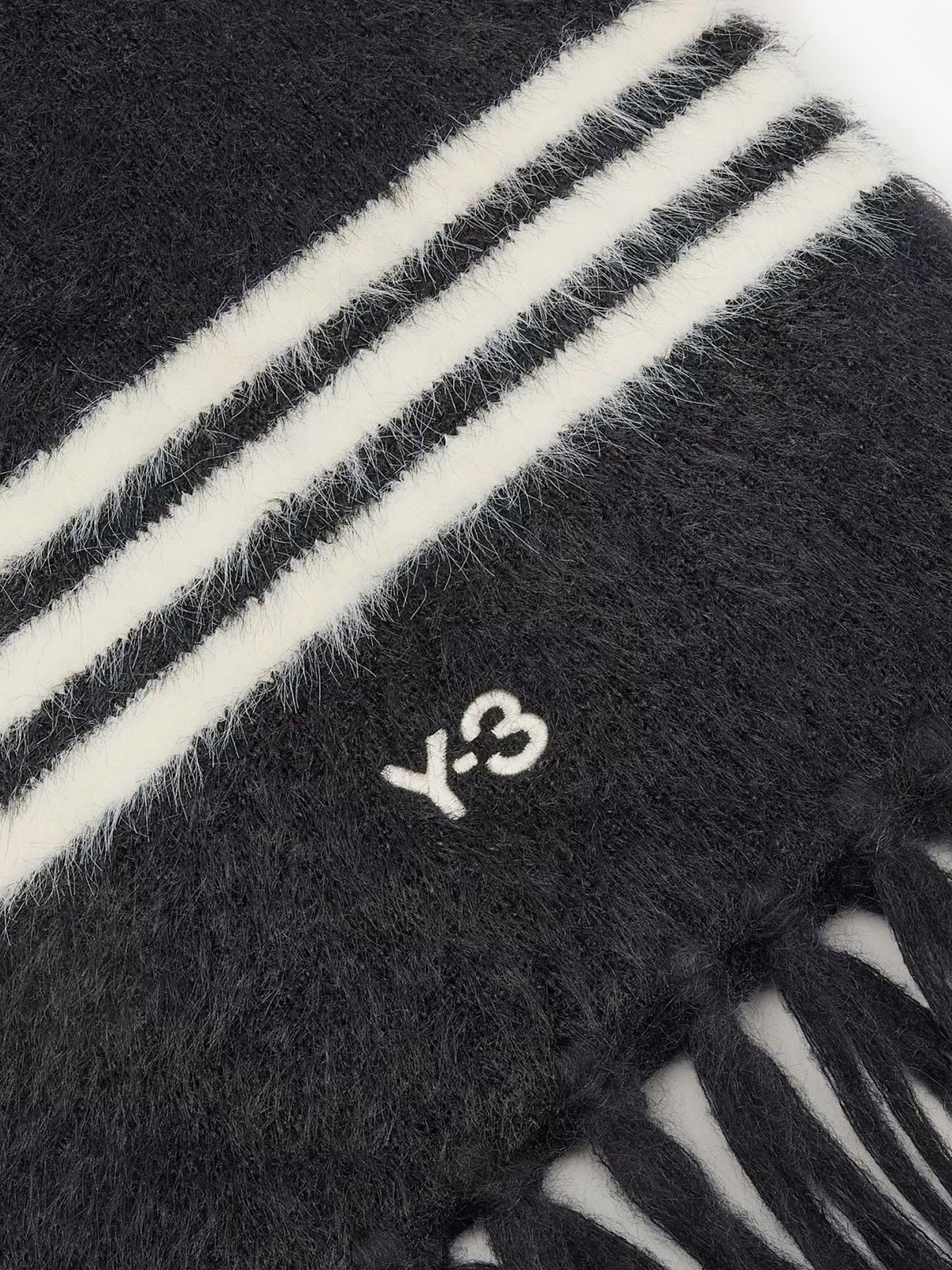 Recycled fabric scarf with logo