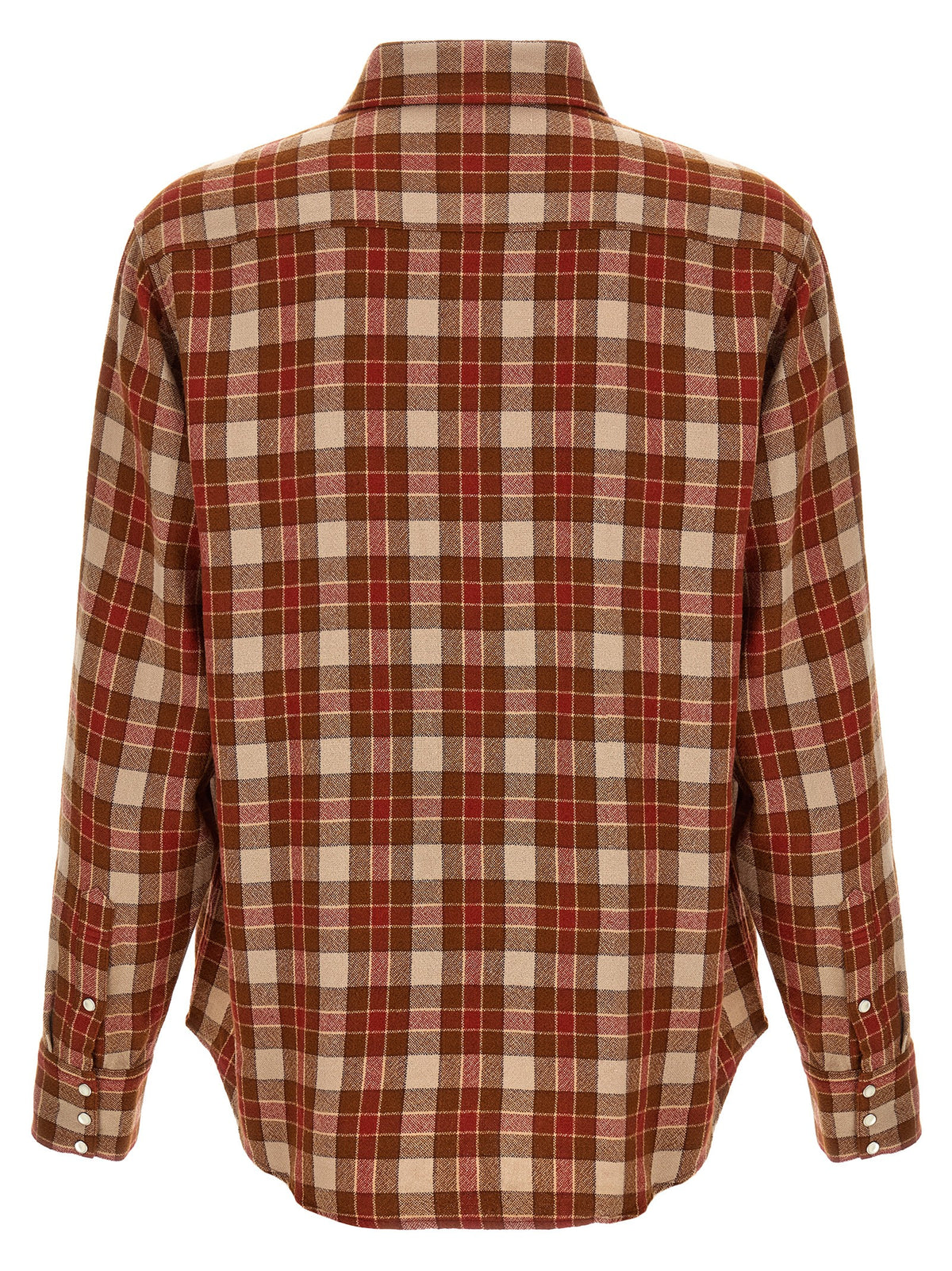 Red 'Meridian Check' shirt