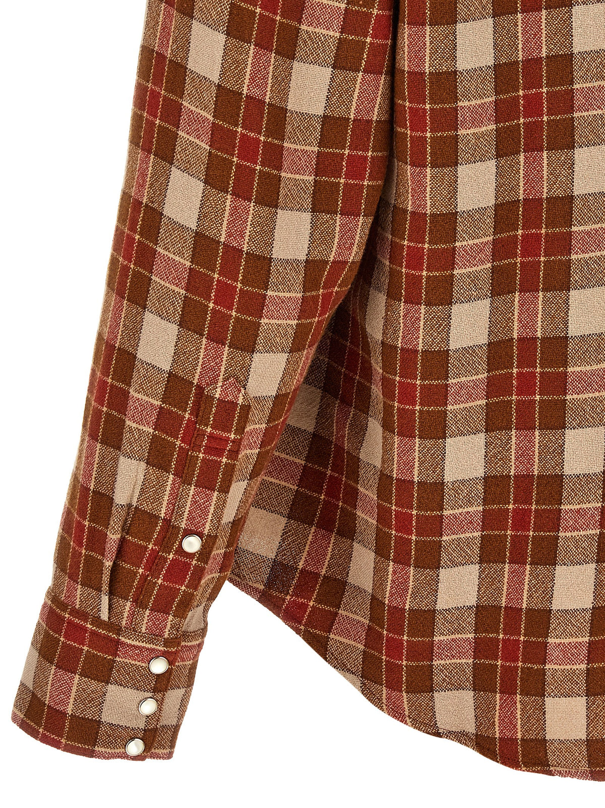 Red 'Meridian Check' shirt