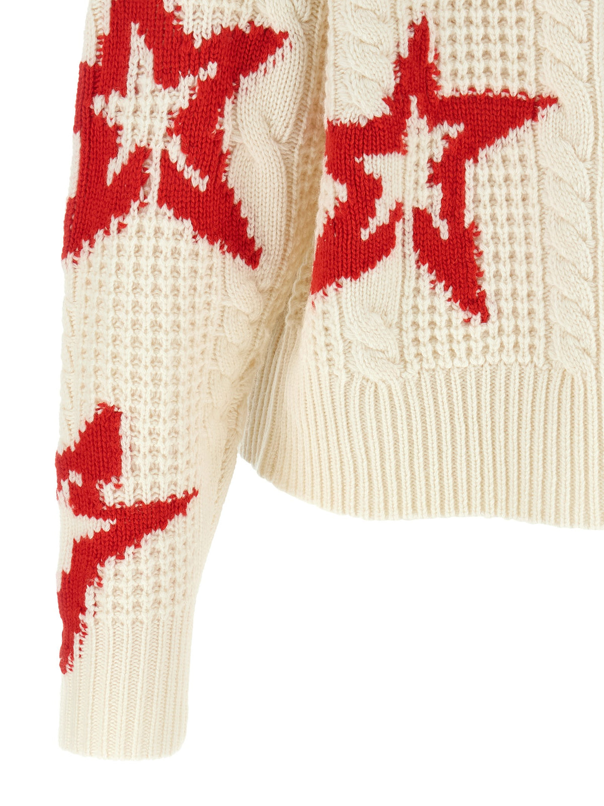 Red star turtleneck sweater