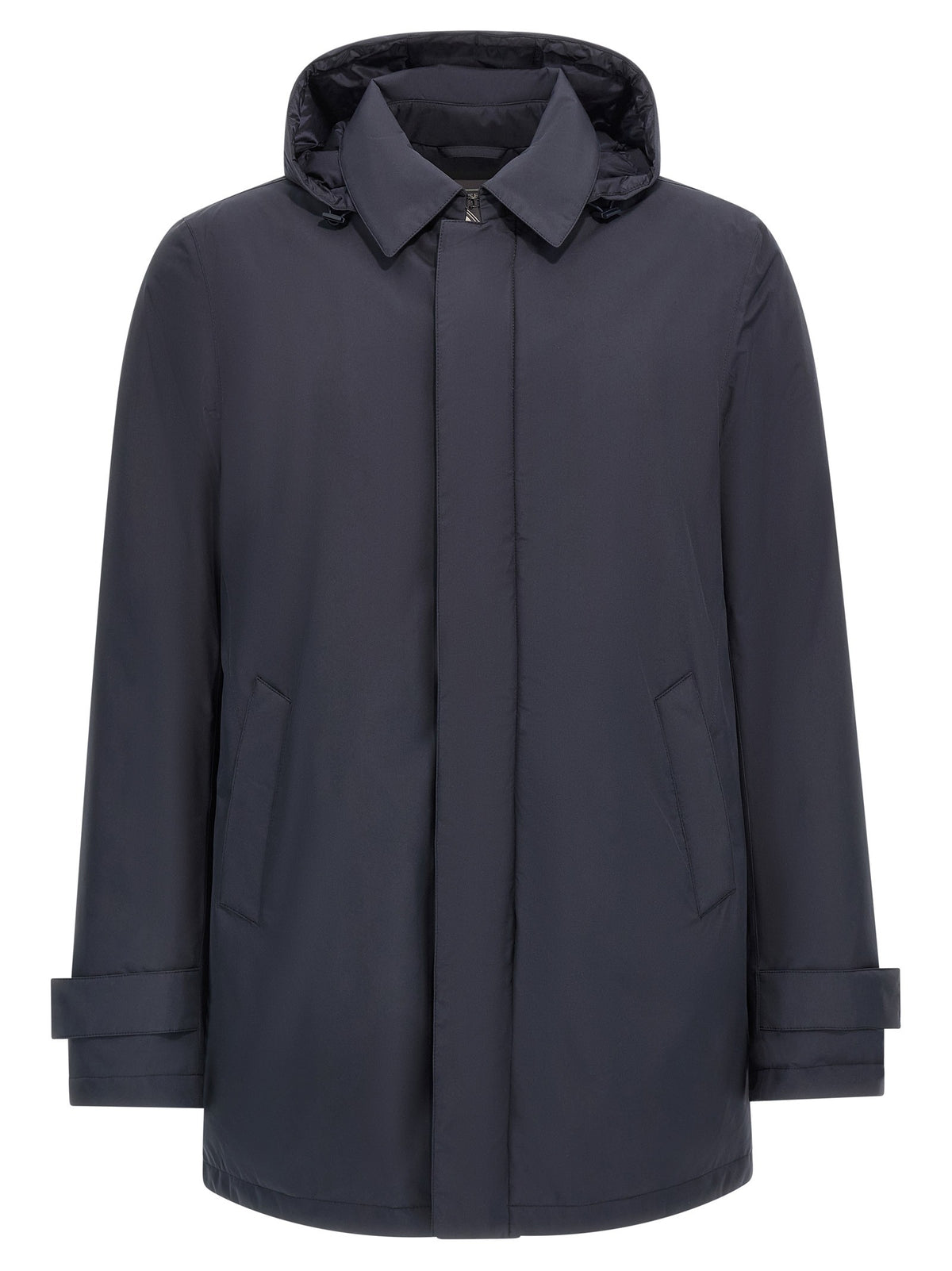 Removable hood parka