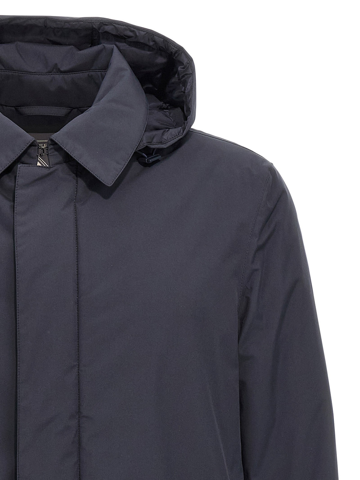 Removable hood parka