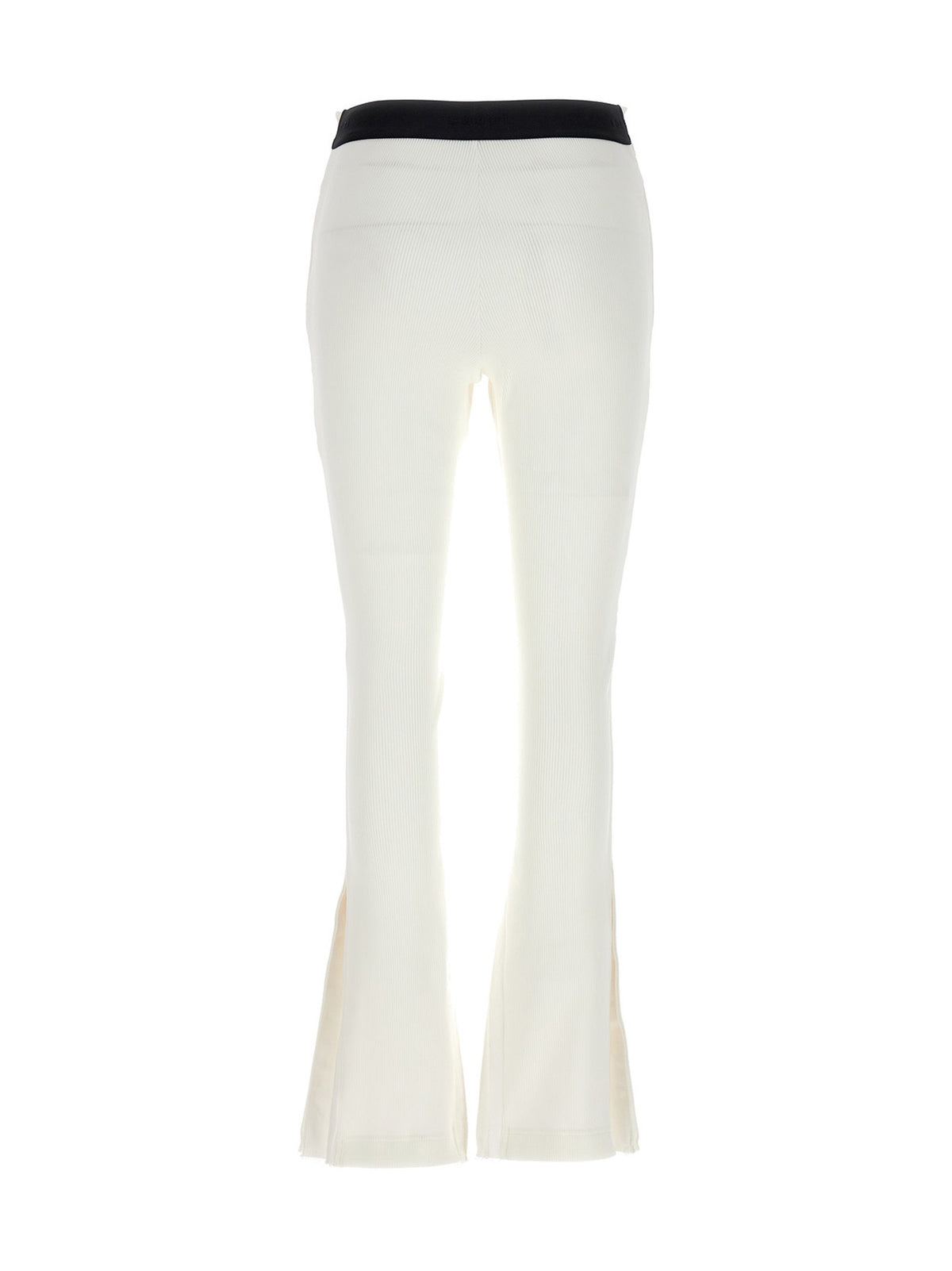 Ribbed pleated pants