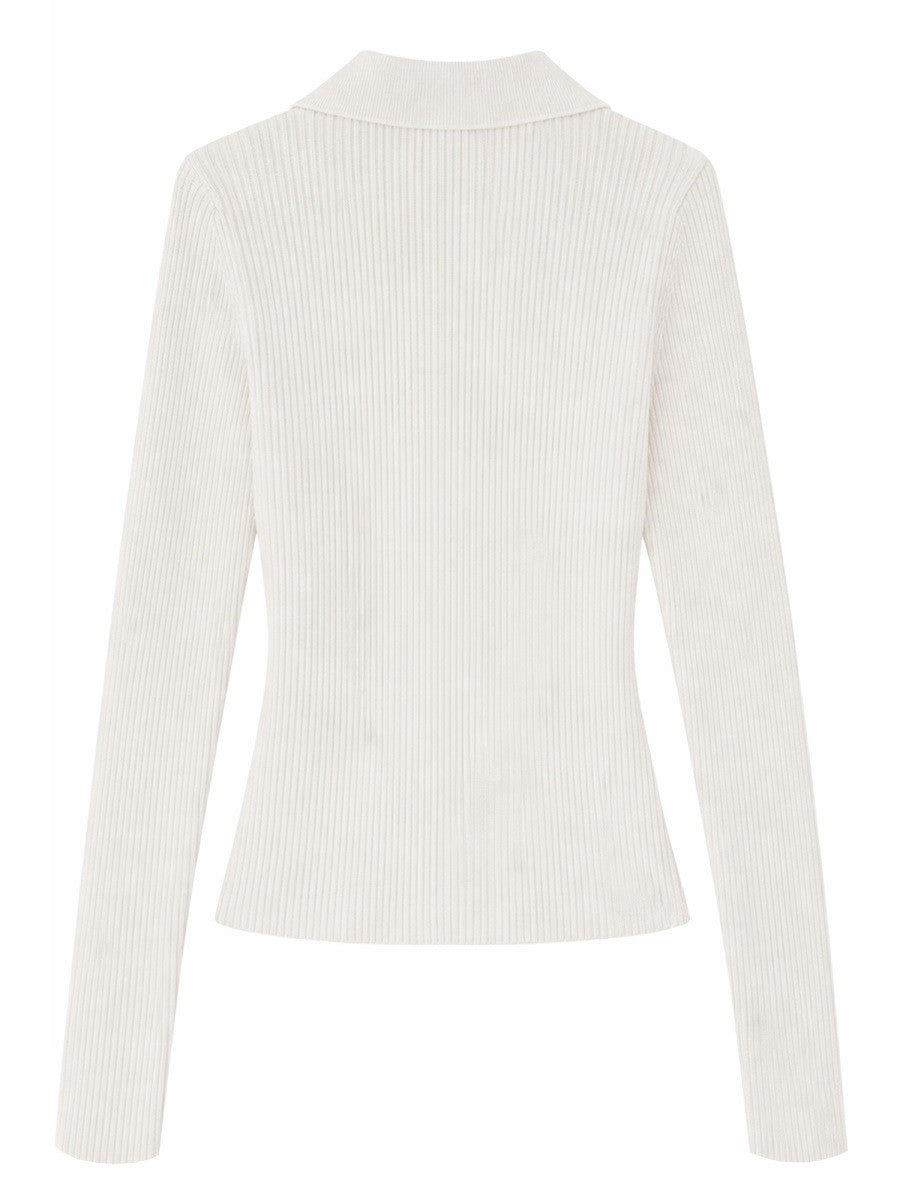 RIBBED POLO SHIRT