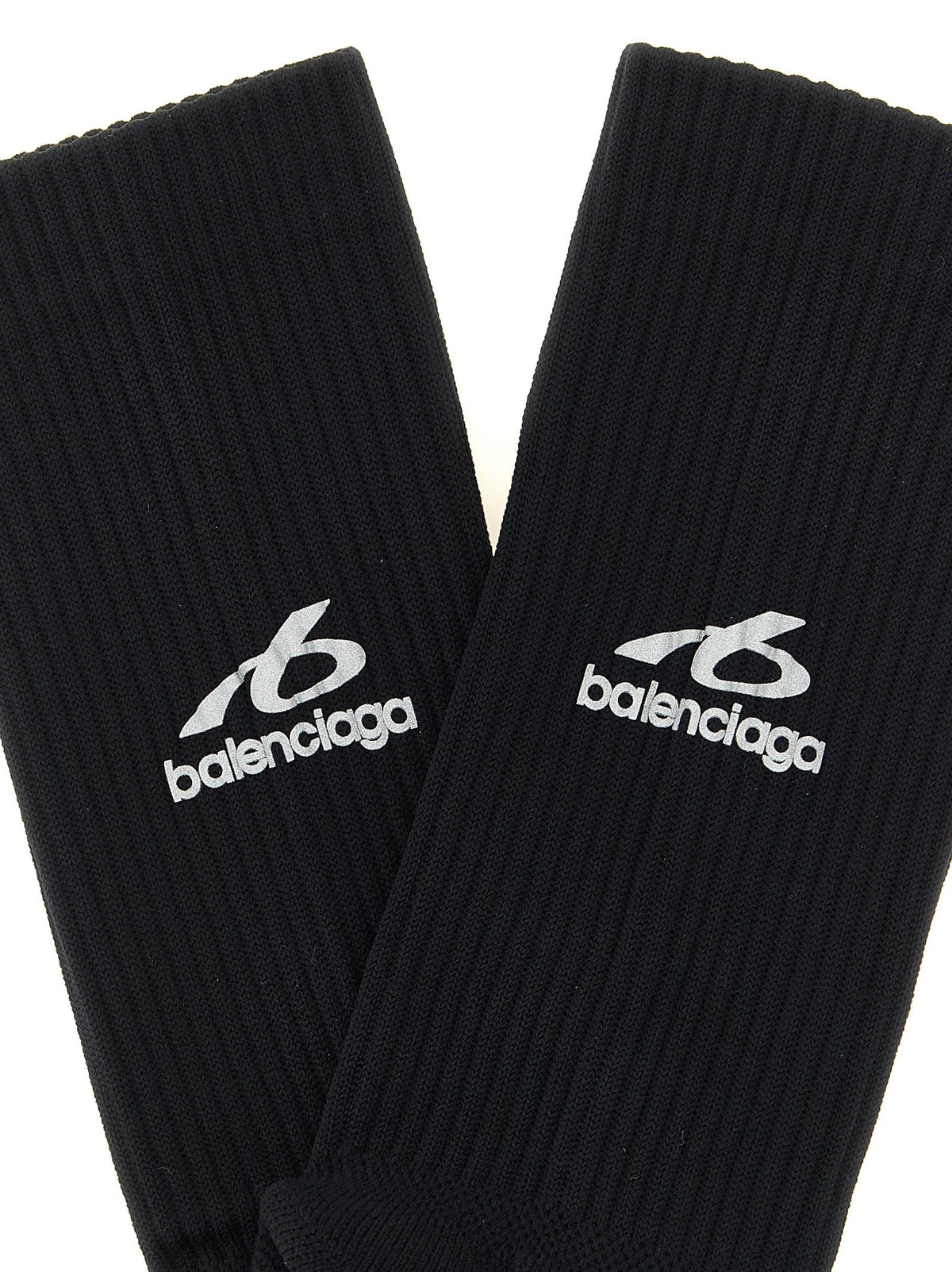 Ribbed socks with logo