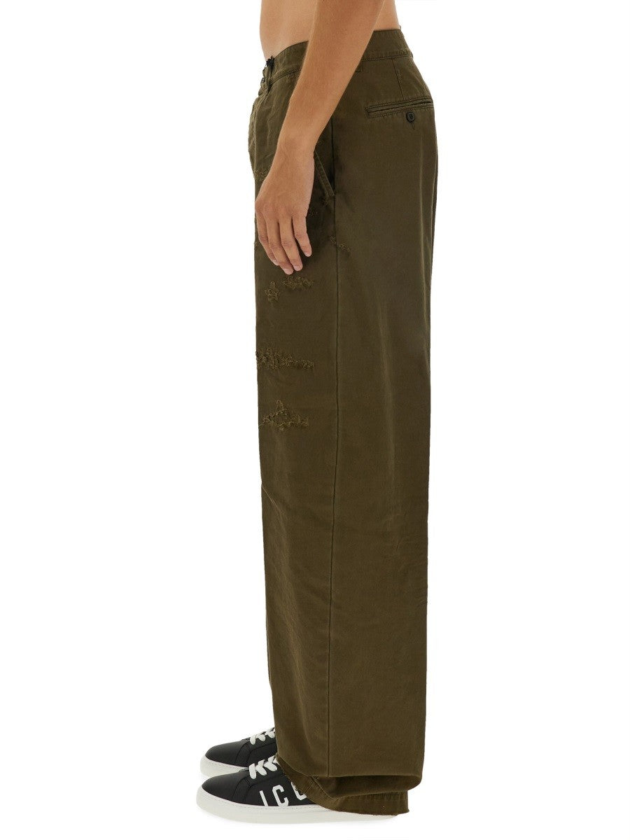 RIPPED BIG CHINO PANTS