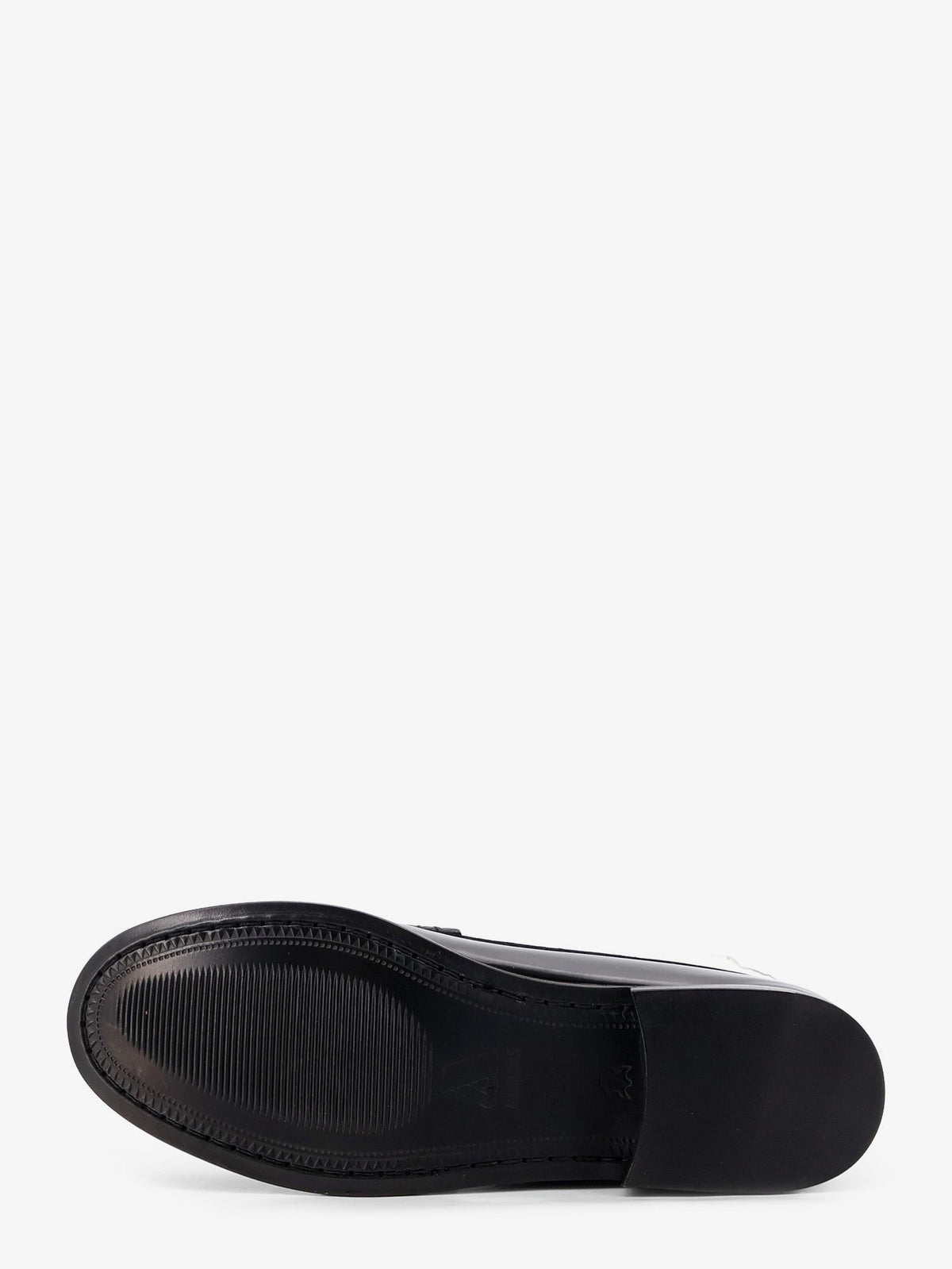Rivet leather loafers