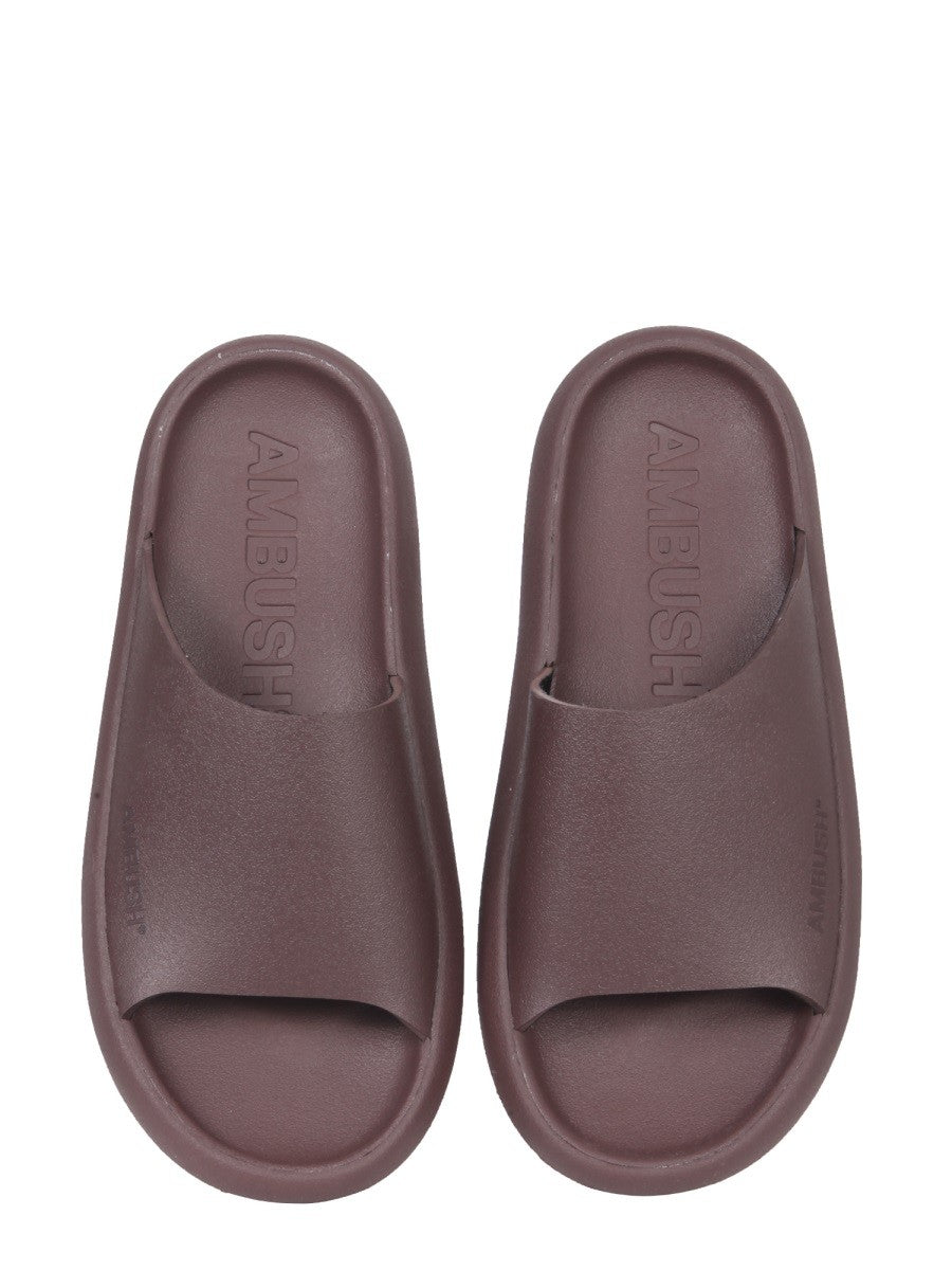 RUBBER SLIDE SANDALS