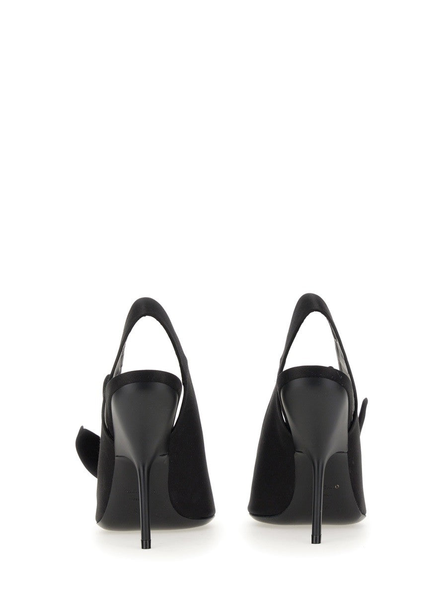 SANDAL WITH ASYMMETRICAL BOW