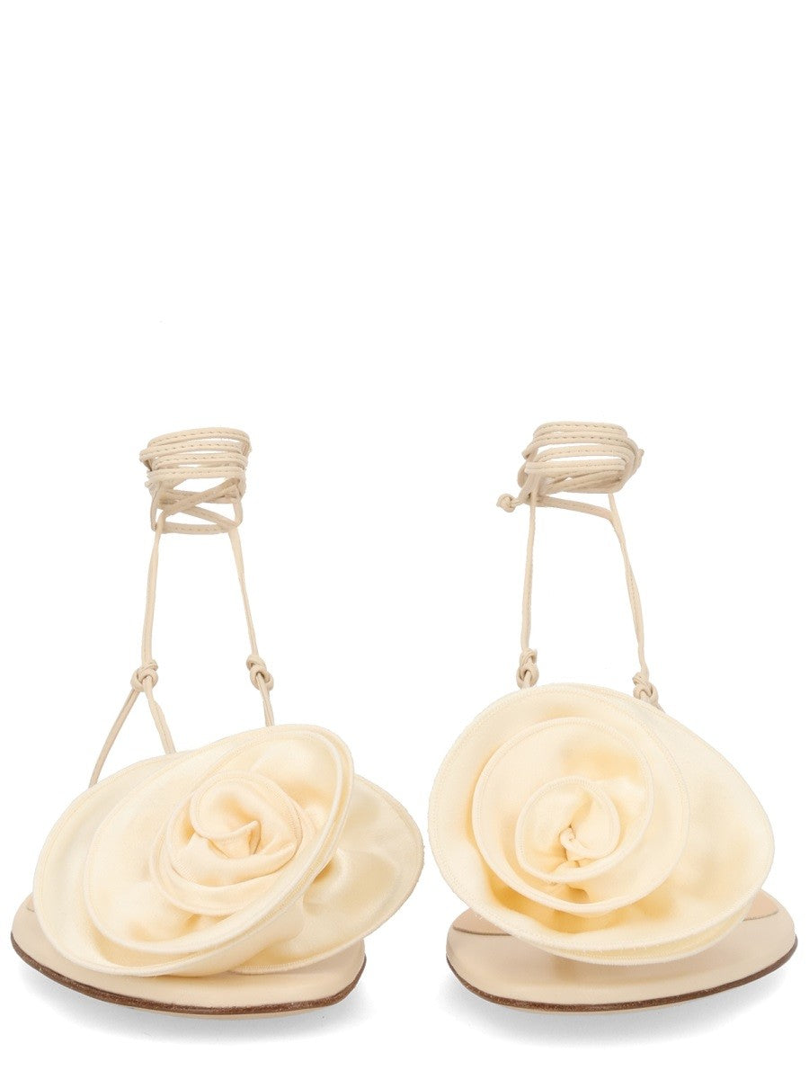 SANDAL WITH SILK FLOWER