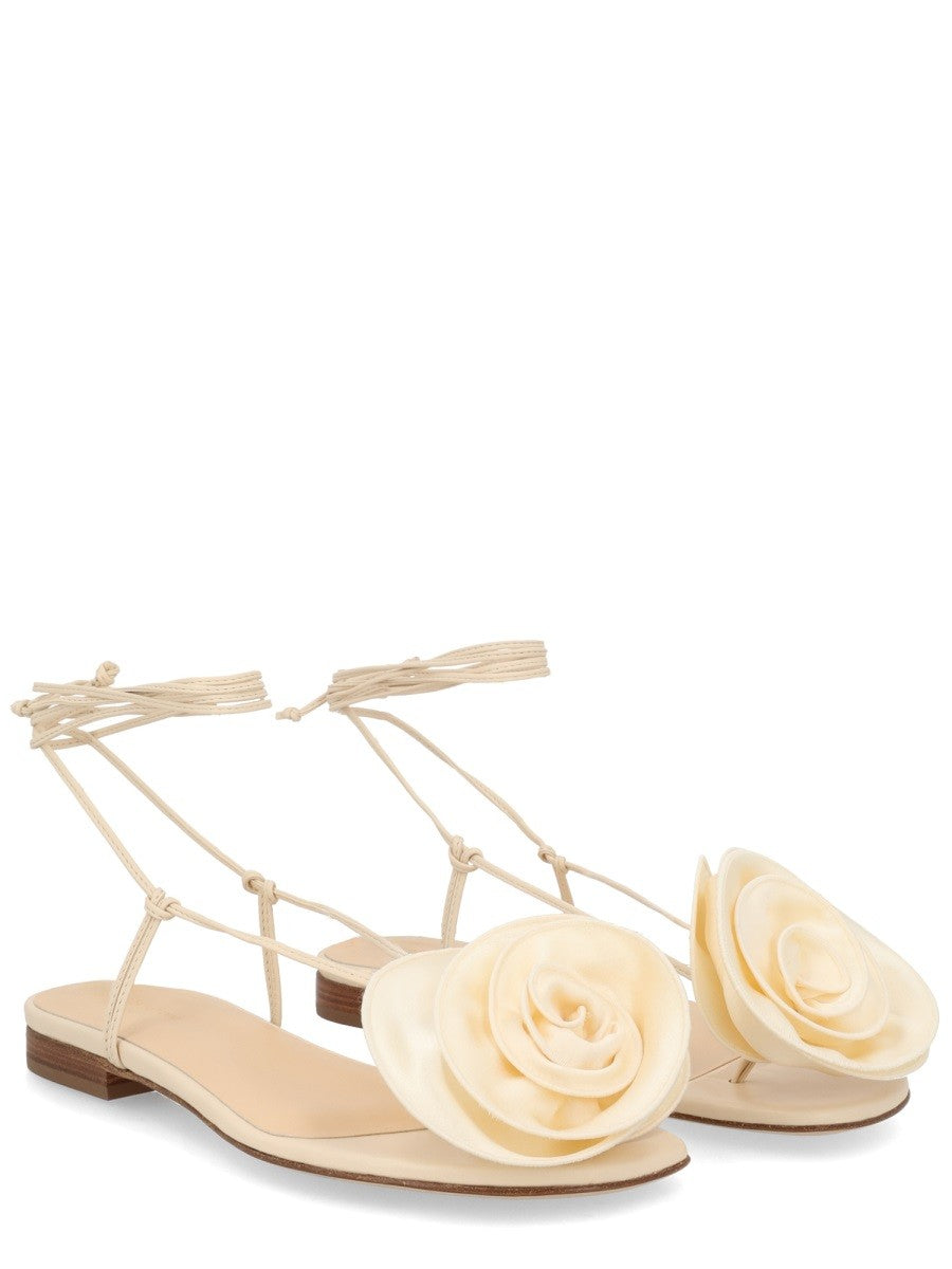 SANDAL WITH SILK FLOWER