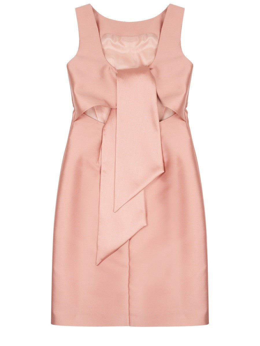 SATIN MIDI DRESS