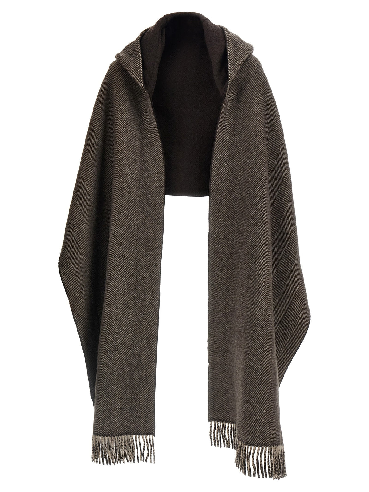 Scarf with reversible hood