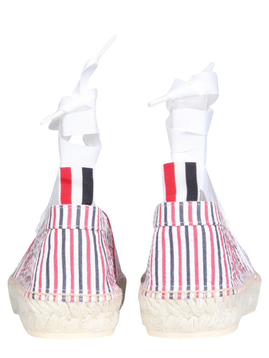 SEERSUCKER COTTON ESPADRILLES