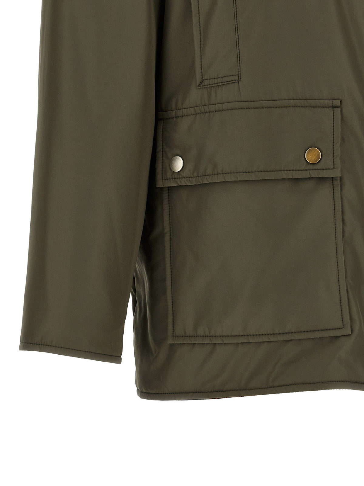 Shearling collar parka