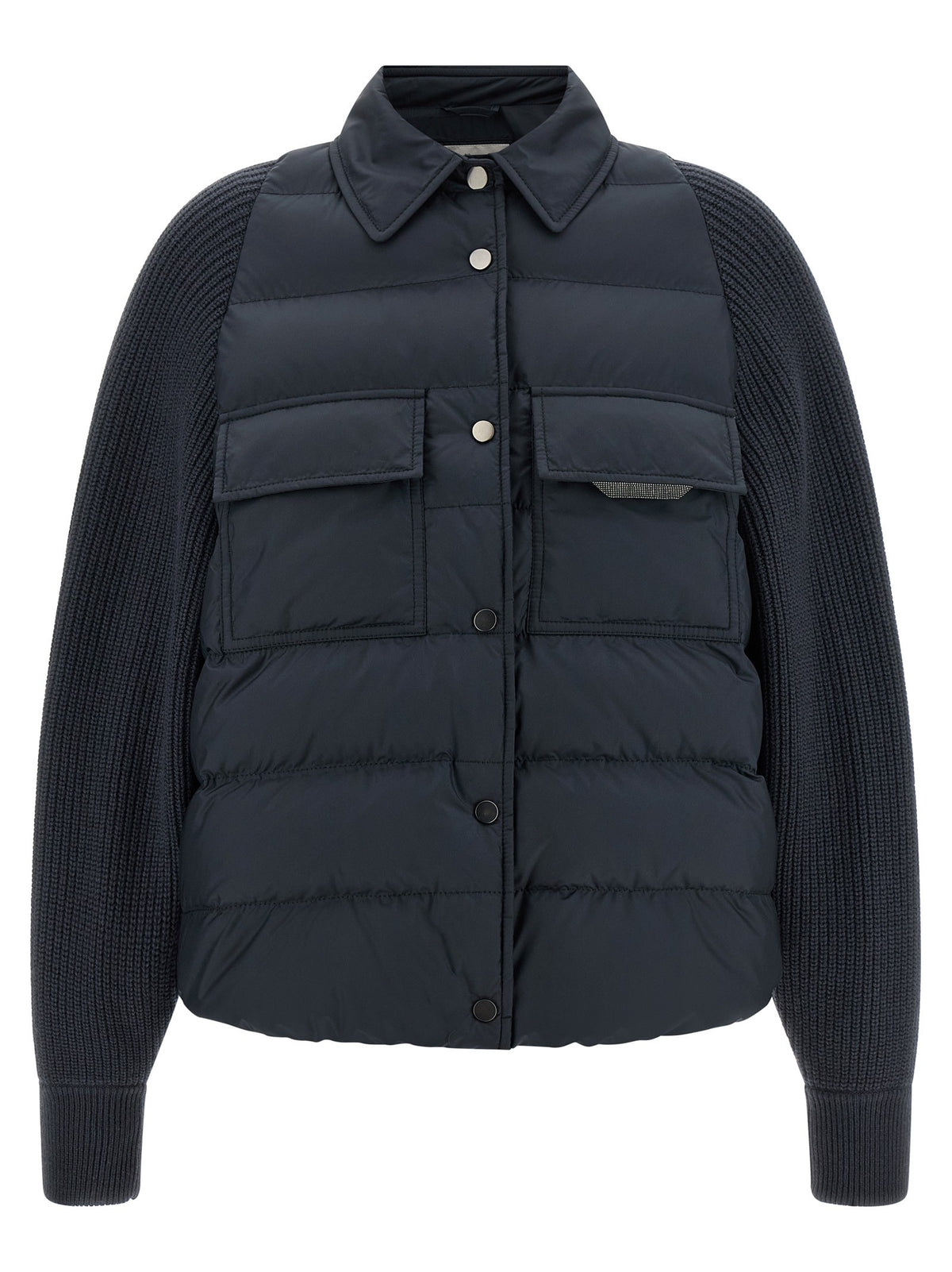 جاكيت بغطاء قلاب لامع