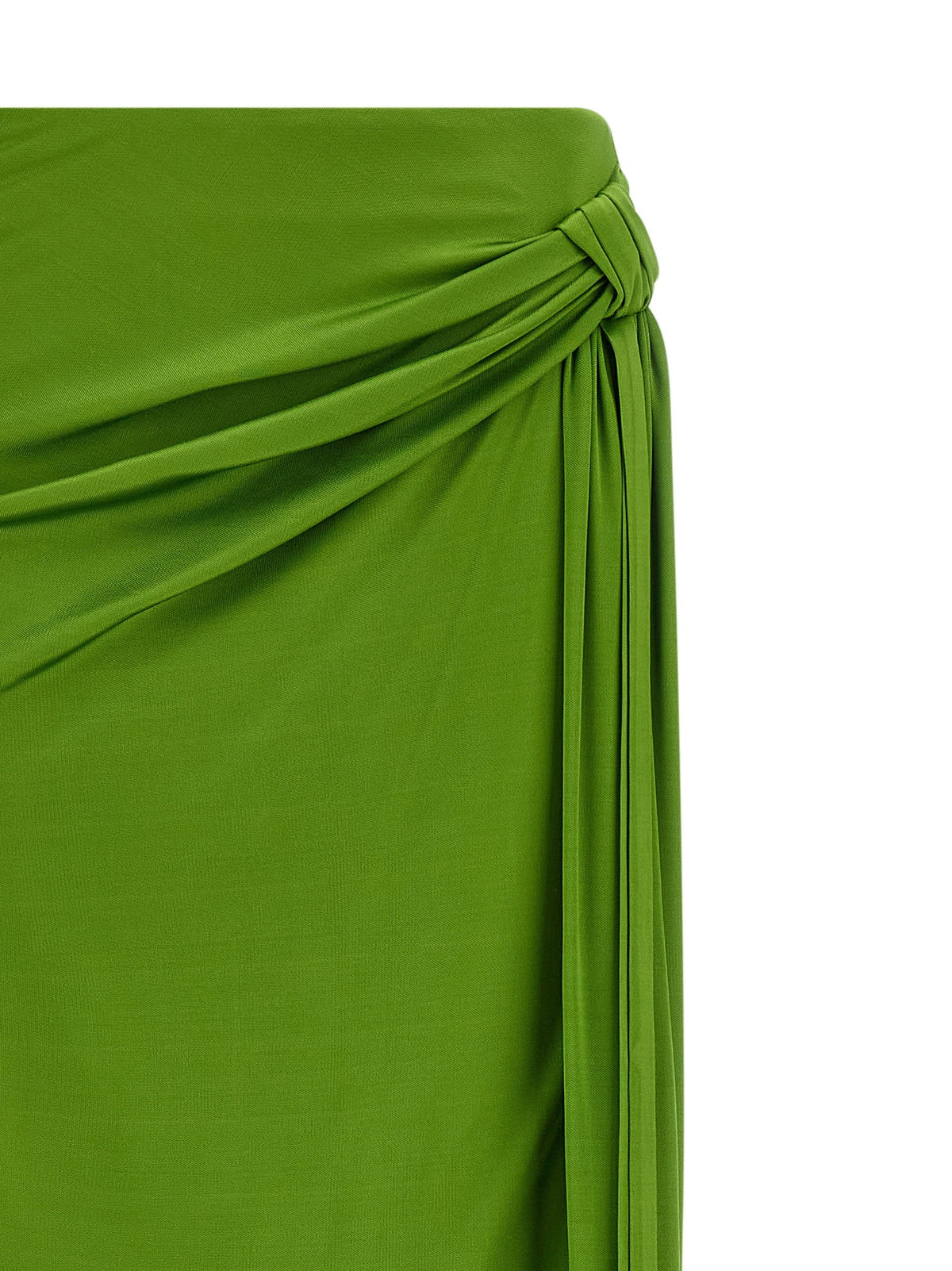 Shiny viscose skirt