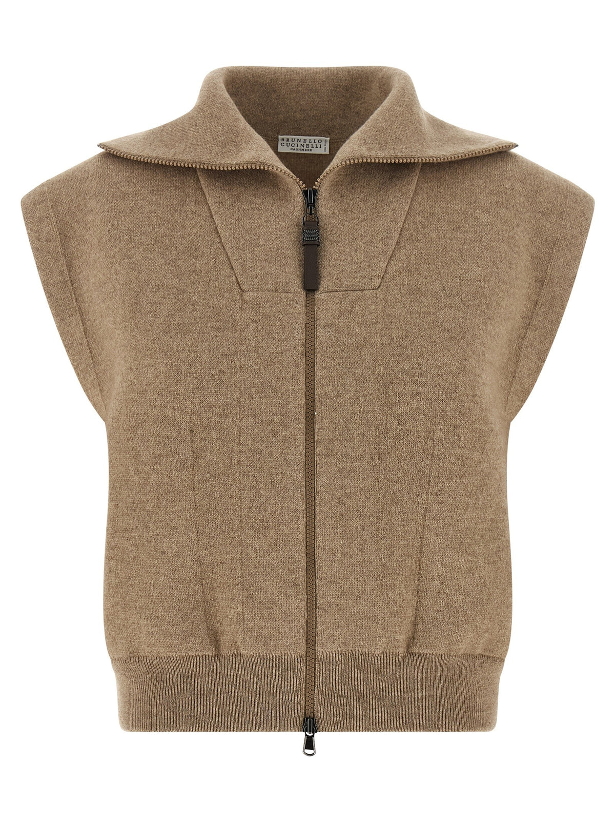 'Shiny Zipper Pull' vest