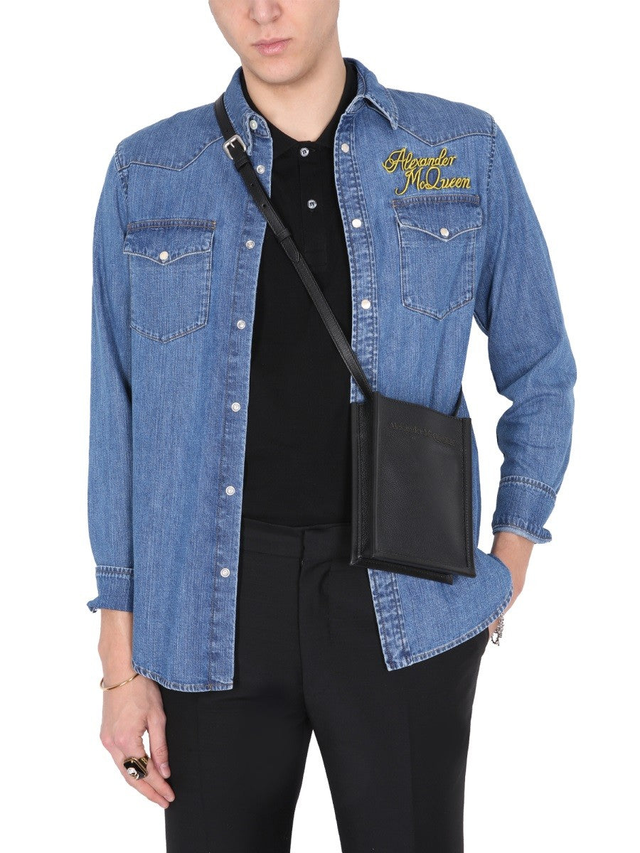 SHIRT WITH EMBROIDERED LOGO