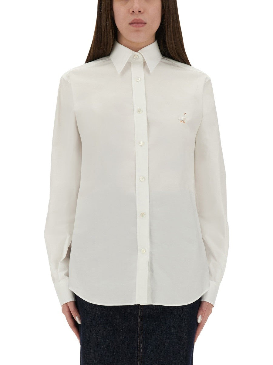 SHIRT WITH "GOOSE" EMBROIDERY