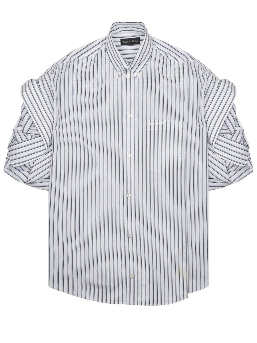 SHIRT WITH LAPELS ON THE SLEEVES
