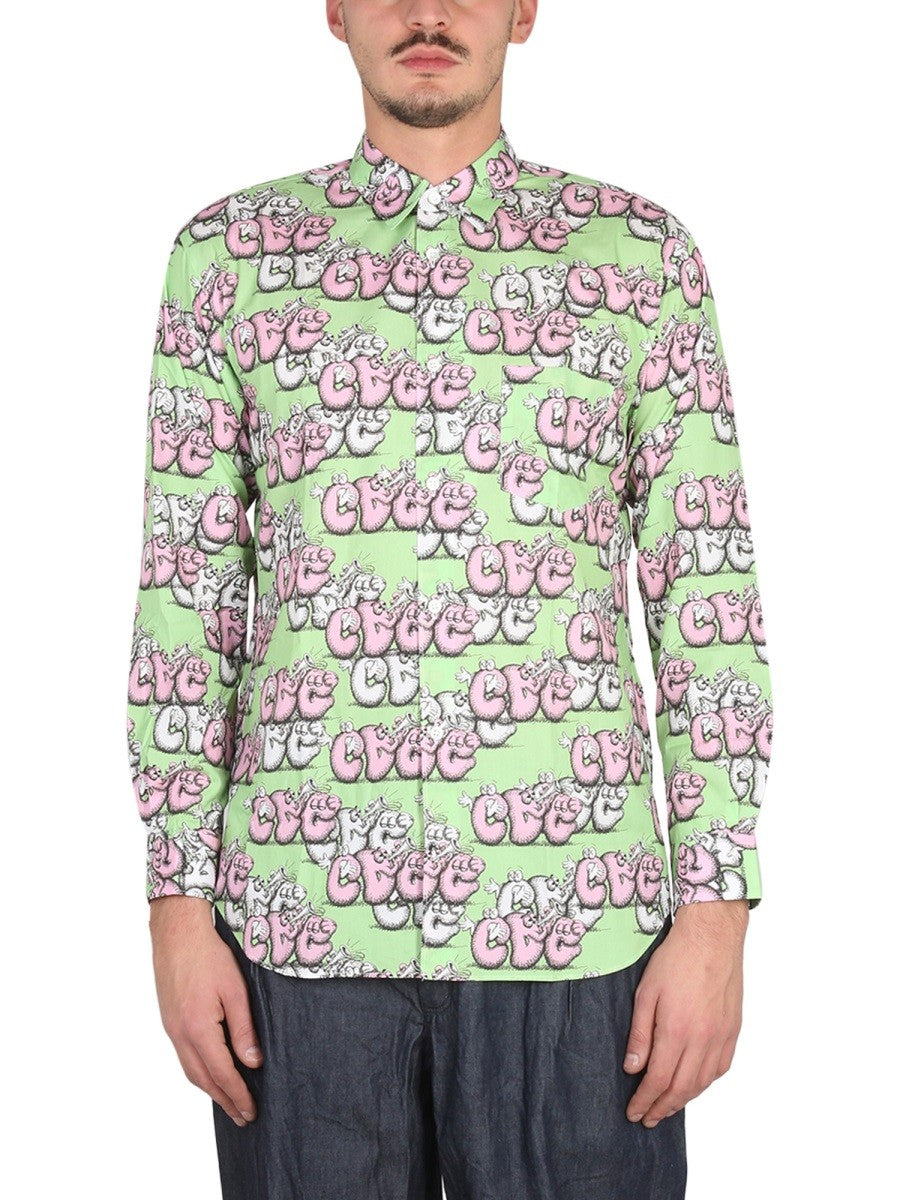 SHIRT WITH PRINT X KAWS