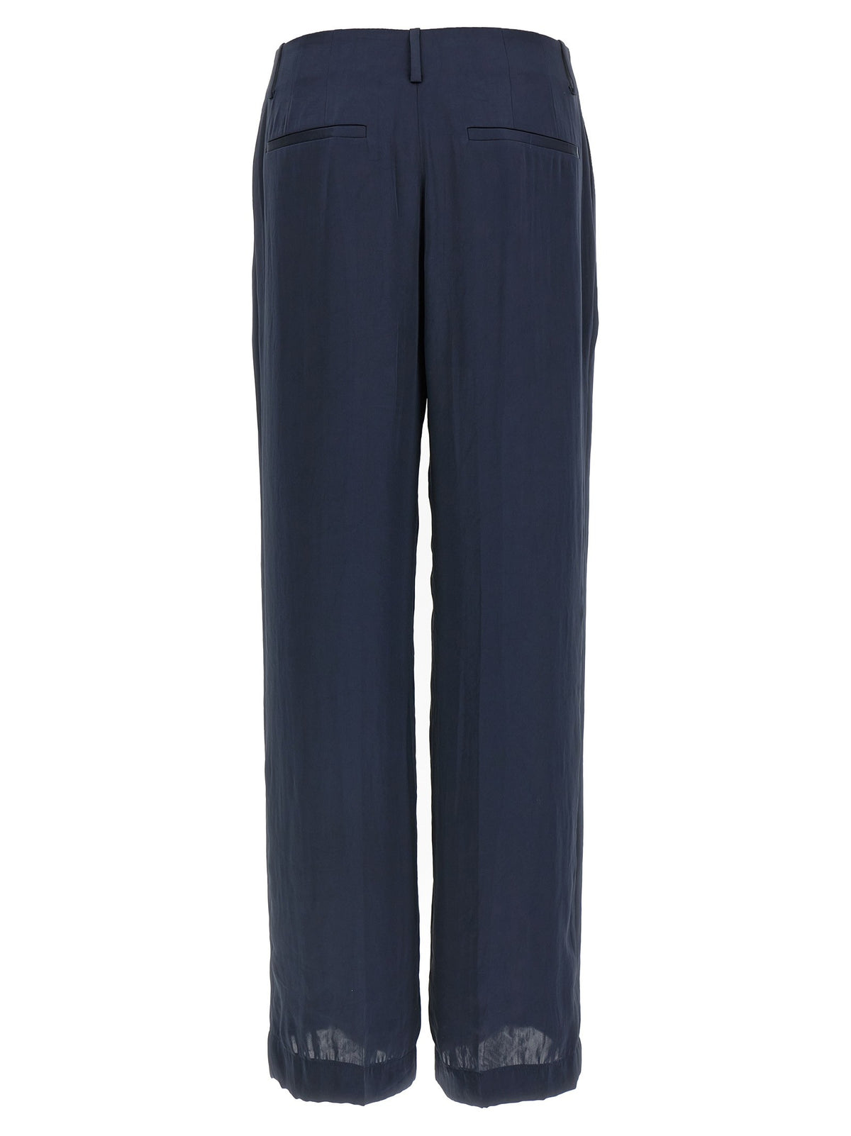 Silk effect trousers