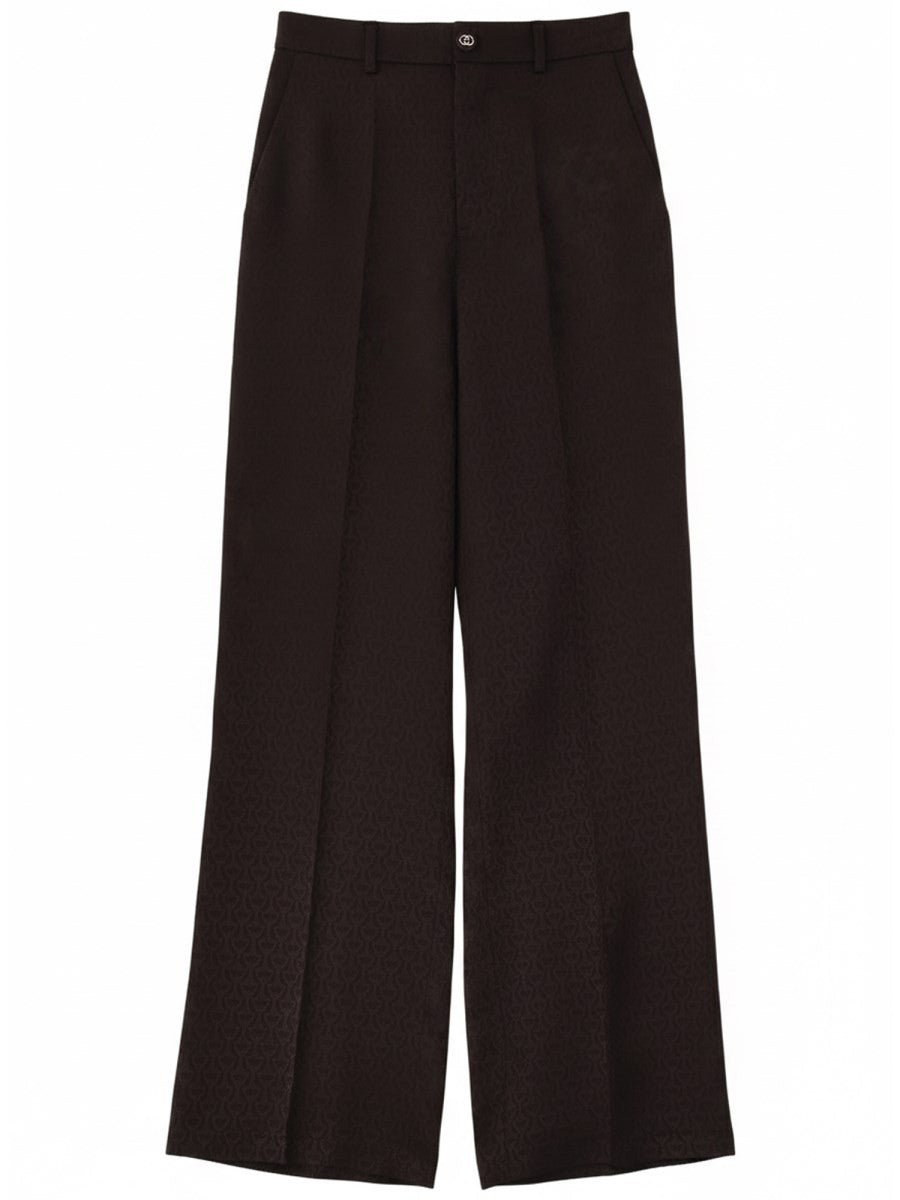 SILK JACQUARD PANTS