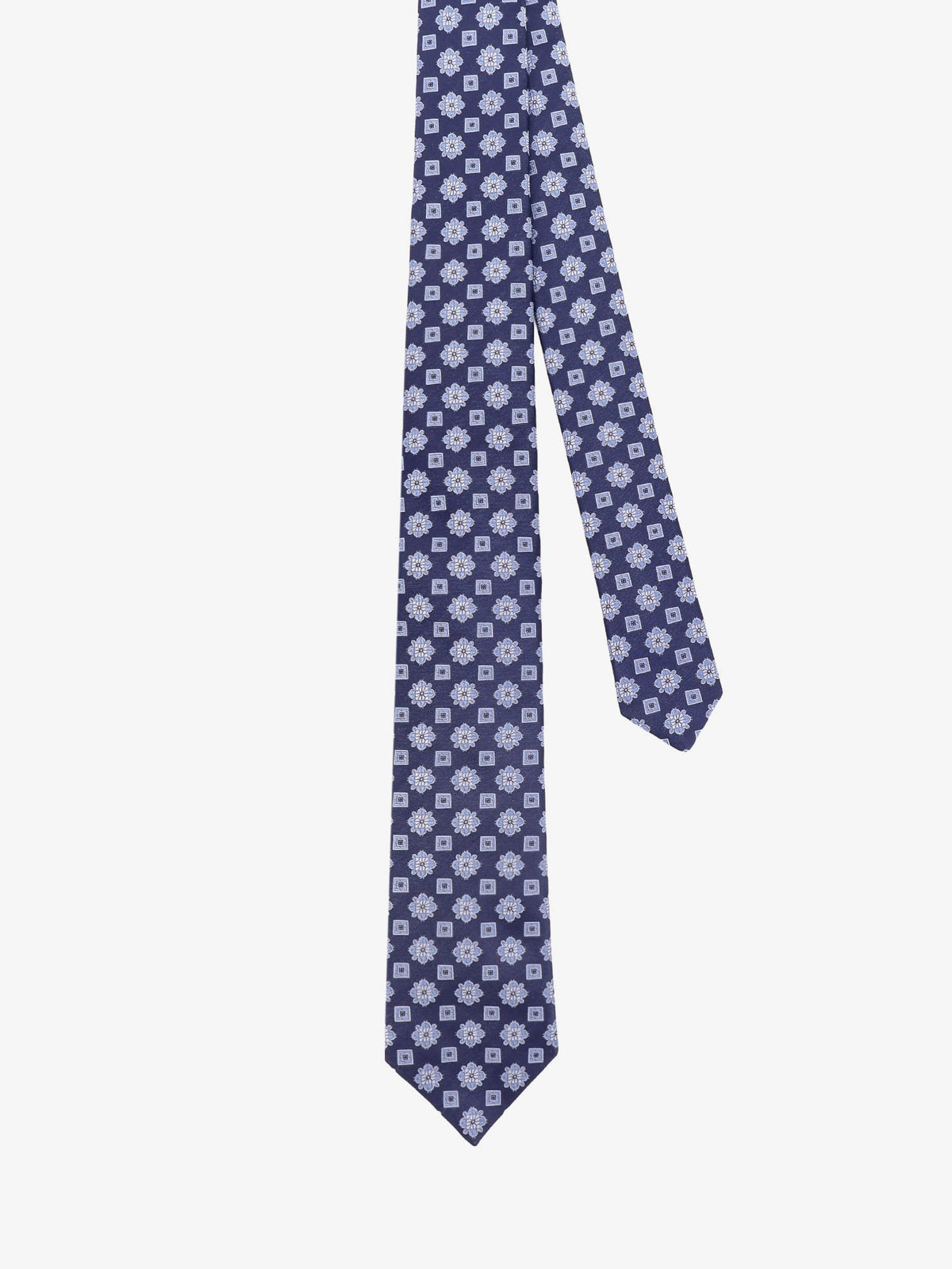 Silk tie with micro-pattern