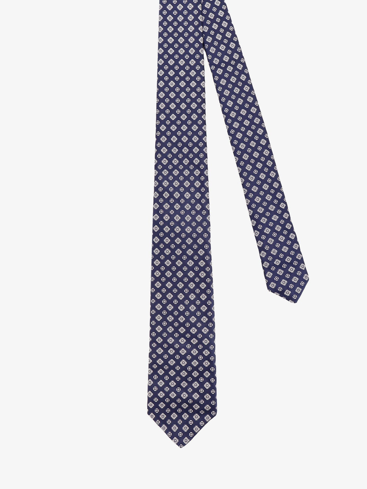 Silk tie with micro-pattern