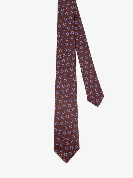 Silk tie with micro-pattern