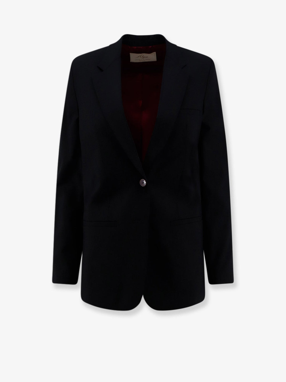 Single-breasted stretch virgin wool blazer