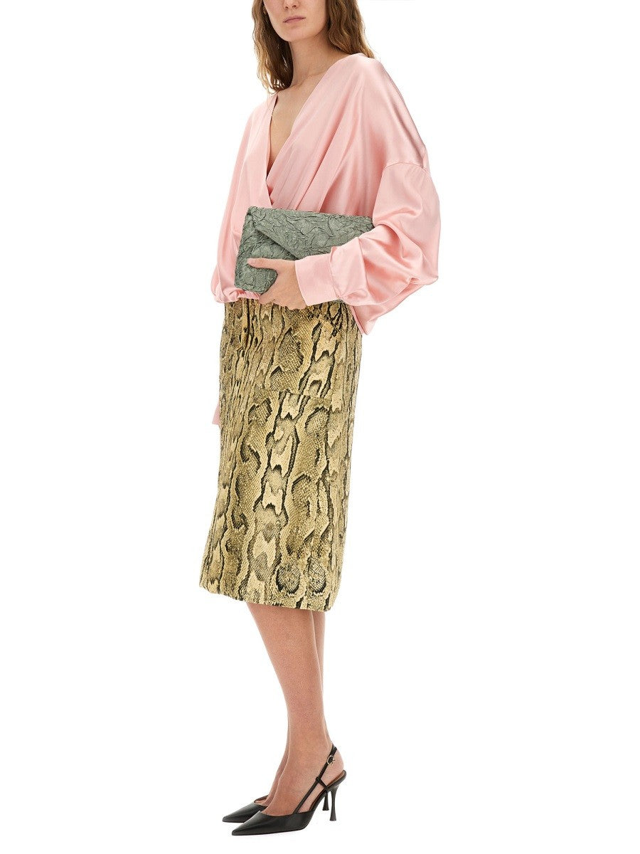 SKIRT WITH ANIMAL PATTERN