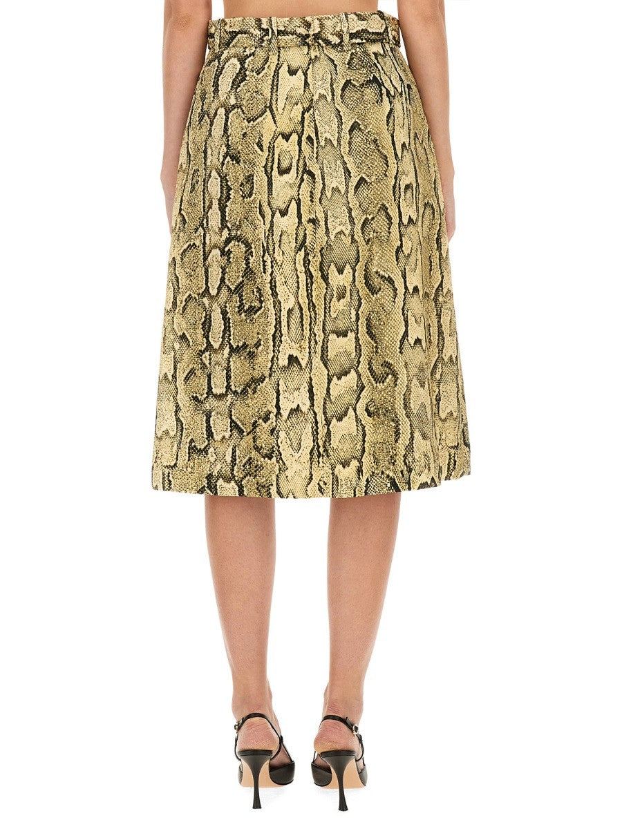 SKIRT WITH ANIMAL PATTERN