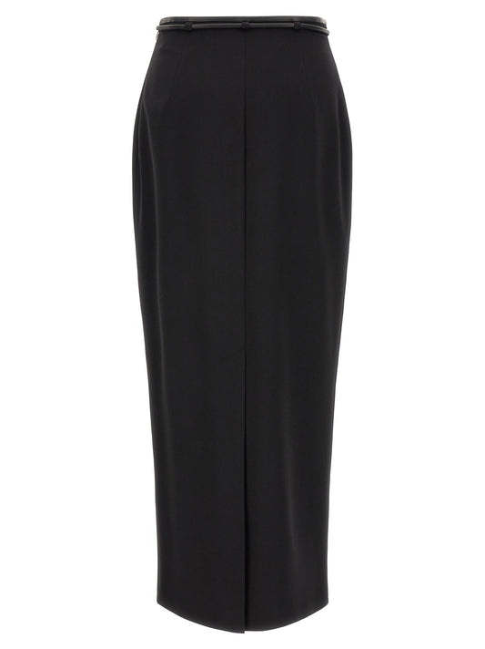 Skirt with drawstring belt